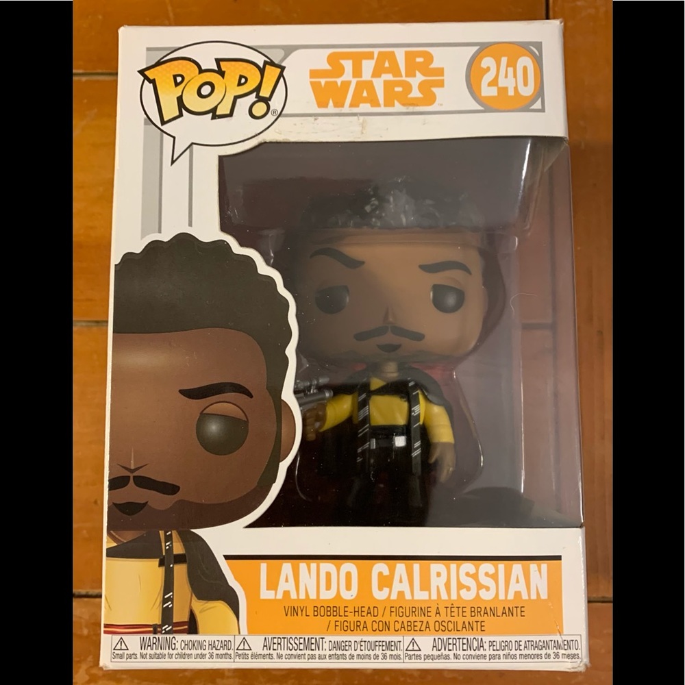 NEW Star Wars Funko Pop 240 Lando Calrissian Vinyl Bobble-Head  Ages 3+